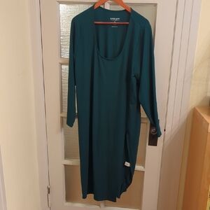 Torrid Deep Teal Long Sleeve Dress